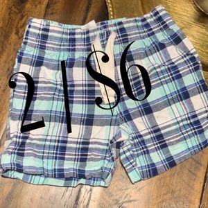 12M Carter’s plaid shorts